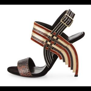 Salvatore Ferragamo Sculpture Sandal sz 10